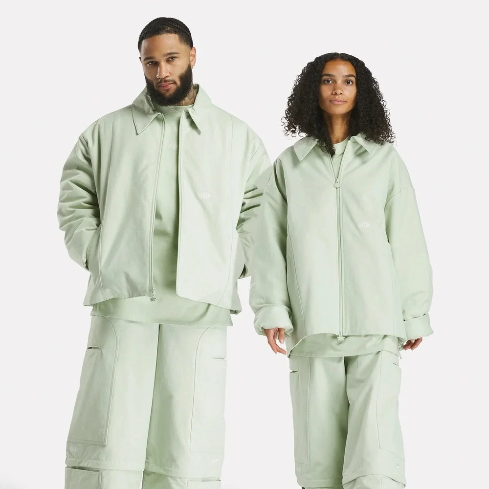 NWT Reebok x Tobe Nwigwe Coaches Jacket Large‎ Unisex Oversized Chukwu Mint